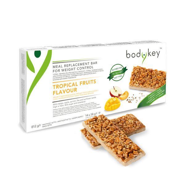 bodykey от Nutrilite&trade; Батончик для замены приемов пищи со вкусом тропических фруктов (14 шт) Амвей 432979 432979 фото