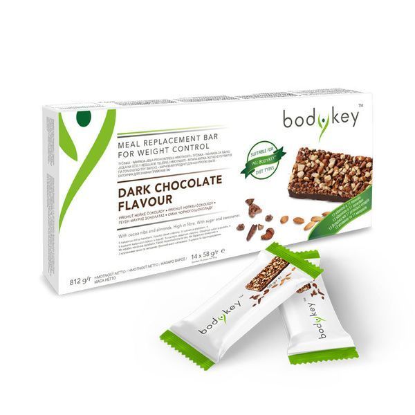 bodykey від Nutrilite&trade; Батончик для заміни прийомів їжі зі смаком чорного шоколаду (14 шт) Амвей 432978 432978 фото